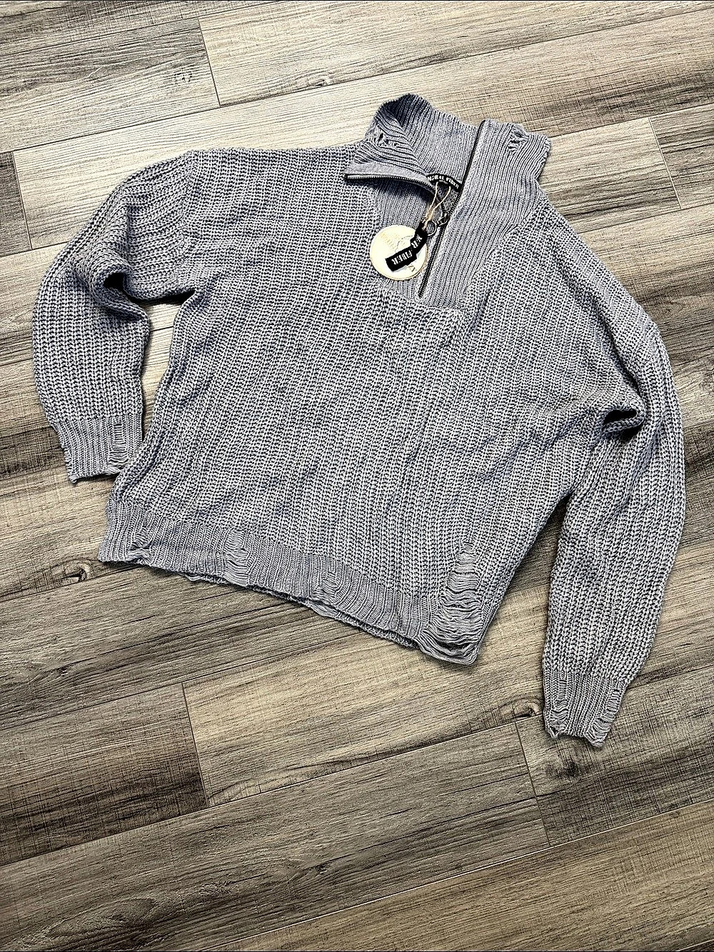 Gray Knit Sweater